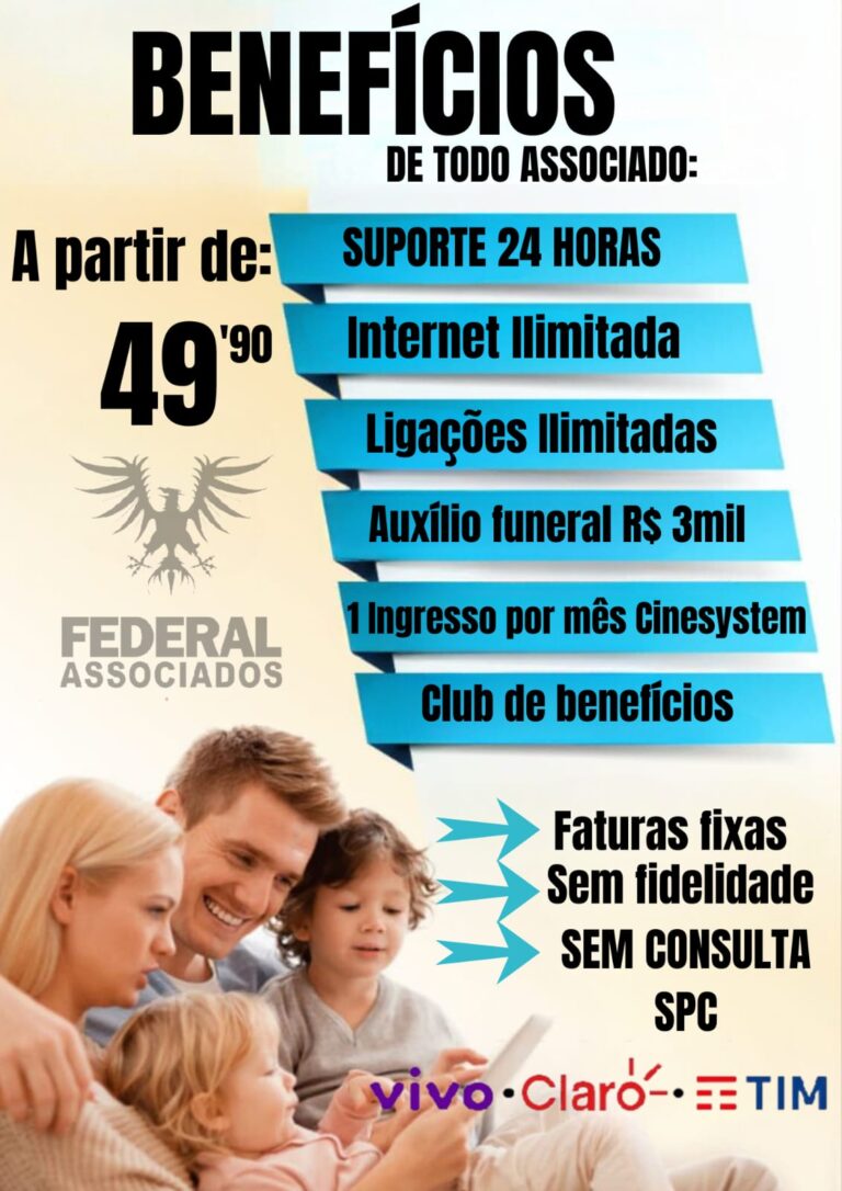 ✨ Uma oportunidade completa: internet + renda + benefícios.